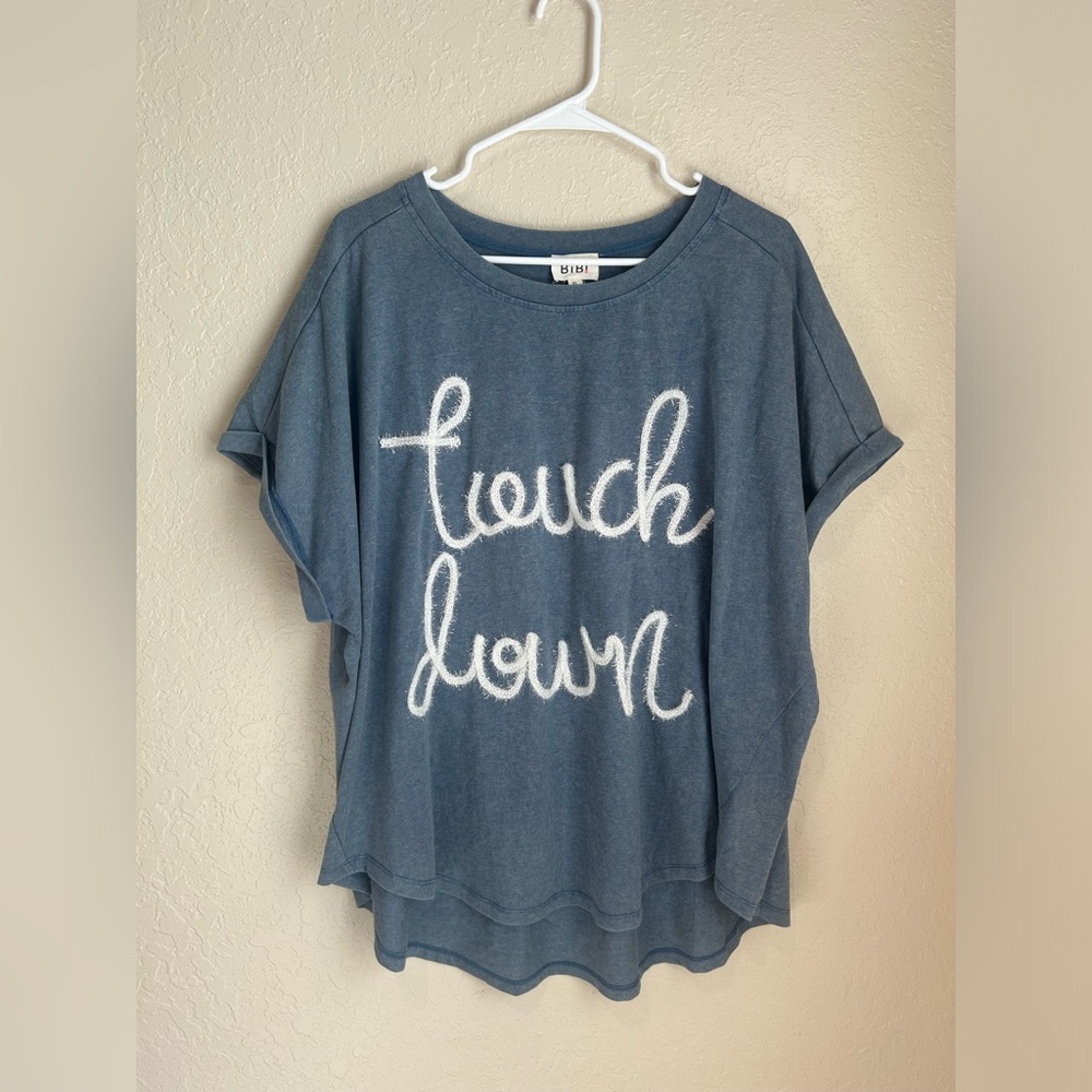 BIBI Touch Down Blue T-Shirt in Size XL